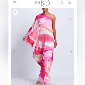 AURA STRETCH ONE SHOULDER MAXI DRESS